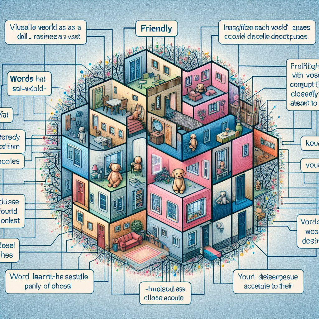 Визуализации технологии Embeddings (DALL-E v3)