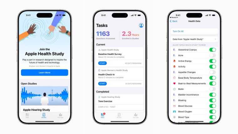Apple проведёт исследование здоровья среди пользователей iPhone, Apple Watch и AirPods в США - 1