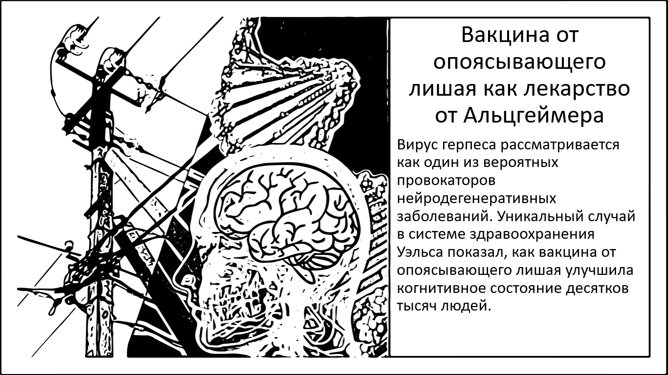 Вакцина от опоясывающего лишая снижает риск развития деменции на 20% - 1