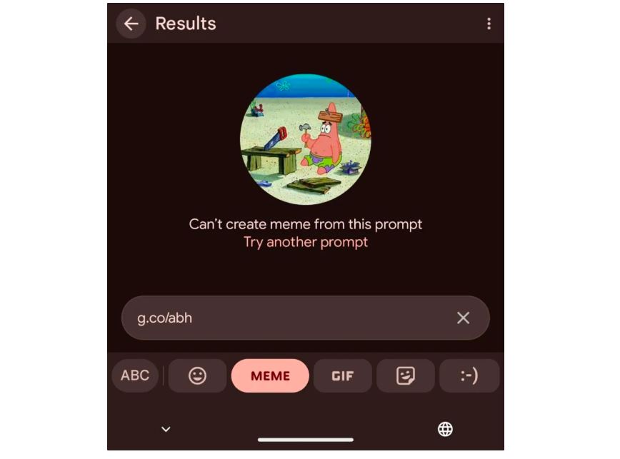 Новый генератор мемов от Google для Gboard выдаёт несмешные шутки - 6